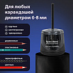Точилка электрическая BRAUBERG DOUBLE BLADE BLACK, двойное лезвие, питание от 2 батареек АА, 271336