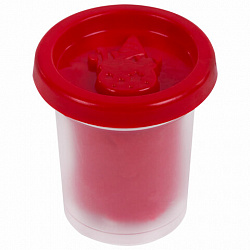 Пластилин-тесто для лепки BRAUBERG KIDS, 4 цвета, 200 г, яркие классические цвета, крышки-штампики, 106714