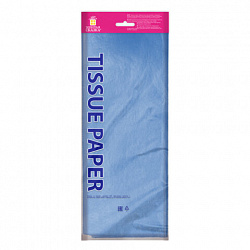 Цветная бумага ТИШЬЮ 17 г/м2, 50х66 см, 10 листов, голубой цвет, ЗОЛОТАЯ СКАЗКА, 116478