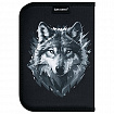 Пенал BRAUBERG, 1 отделение, полиэстер, 21х14 см, "Gray wolf", 273520