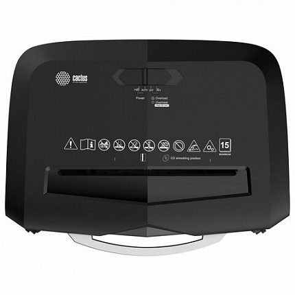 Уничтожитель (шредер) CACTUS CS-SH-15-20-4X35, 4 уровень секретности, фрагменты 4х35 мм, 15 листов, 20 л, CS-SH-15-204X35