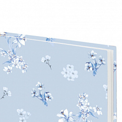 Ежедневник датированный 2026 145х215 мм, А5, STAFF, ламинированная обложка, "Blue Flowers", 117316