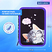 Пенал BRAUBERG, 3 отделения, полиэстер, 21х14 см, "Sleeping kitten", 273538