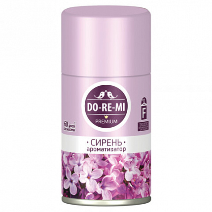 Сменный баллон для автоматических освежителей 250 мл, DO-RE-MI "Сирень", сухое распыление, СИБИАР, 5-02.03.012.24