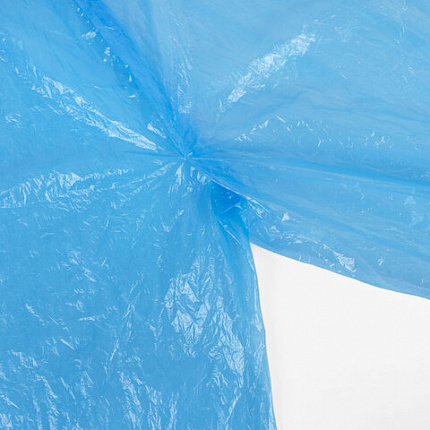 Дождевик-плащ на кнопках полиэтиленовый, универсальный размер 120x80 см, синий, SHAMAANI (ШАМААНИ), 610929