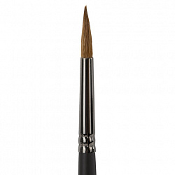 Кисть художественная проф. BRAUBERG ART CLASSIC, колонок, круглая, № 5, длинная ручка, 200926