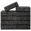 Губки для посуды 9,8х6,6х3 см, КОМПЛЕКТ 10 шт., SQUARE BLACK, КРУПНОПОРИСТЫЙ поролон с абразивным слоем, LAIMA, 608648