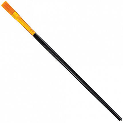 Кисти набор 10 шт., синтетика, черные, № 2/0-8 (Круглые; Овальные; Плоские; Лайнеры), WBZ, 201084