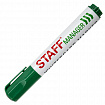 Маркер стираемый для белой доски ЗЕЛЕНЫЙ, STAFF "Manager" WBM-491, 5 мм, с клипом, 151494