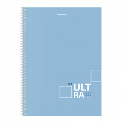 Тетрадь А4, 96 л., BRAUBERG, гребень, клетка, матовая ламинация, "UltraTone" (микс в спайке), 405317