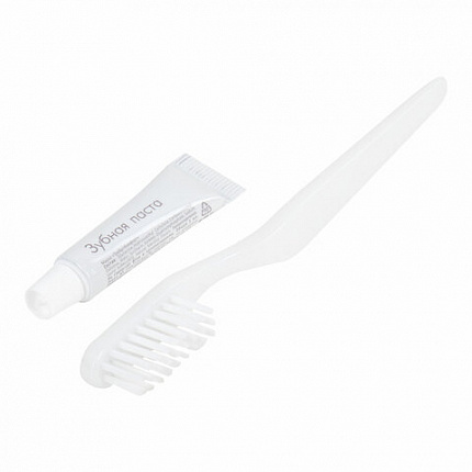 Зубной набор КОМПЛЕКТ 300 шт., HOTEL, (зубная щётка + зубная паста 4 г) саше, флоупак, 24865