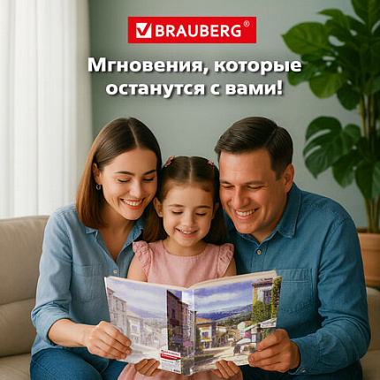 Фотоальбом BRAUBERG на 200 фото 10х15 см, твердая обложка, "Улица Прованса", 391120