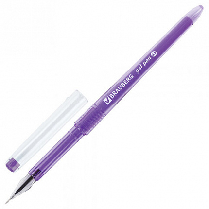 Ручки гелевые BRAUBERG DIAMOND, НАБОР 12 ЦВЕТОВ, узел 0,5 мм, линия письма 0,25 мм, 143377