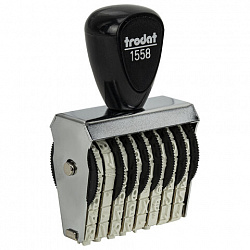 Нумератор ручной ленточный, 8 разрядов, оттиск 38х5 мм, синий, TRODAT 1558, 86111