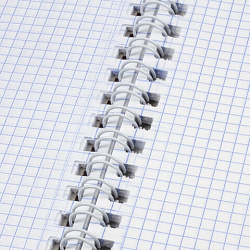 Тетрадь А4, 120 л., BRAUBERG, гребень, клетка, матовая ламинация, "Цветочный паттерн", 405646