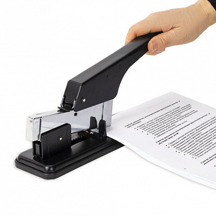 Степлер МОЩНЫЙ №24/6-23/24 металлический STAFF "HEAVY DUTY ECO", до 200 листов, черный, 272737