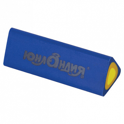 Ластик ЮНЛАНДИЯ "Candy", 44х15х15 мм, цвет ассорти, треугольный, 228725