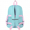 Рюкзак BRAUBERG PASTEL с термонашивками в комплекте, "Funny clouds", мятный, 40х29х14 см, 271421