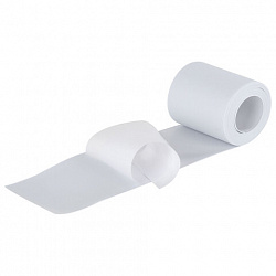 Клейкая лента бордюрная для ванны и кухни 80 мм х 3,2 м, белая, акриловая основа, WBZ (ВБЗ), 700428