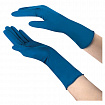 Перчатки латексные смотровые 25 пар (50 штук), размер 7-8, M (средний), синие, SAFE&CARE High Risk DL/TL210