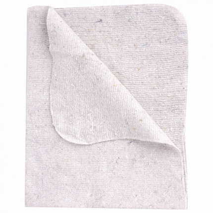 Тряпки для мытья пола 60х80 см, КОМПЛЕКТ 5 шт., 200 г/м2, светлое ХПП, 95% хлопок, 5% полиэфир, "Премиум" LAIMA, 604687