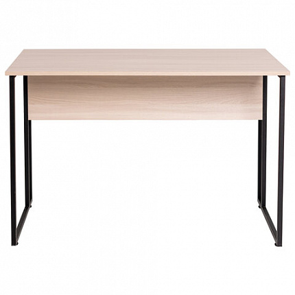 Стол BRABIX "SMART CD-019", 1180х600х770 мм, ЛОФТ, металл/ЛДСП ясень шимо светлый, каркас черный, 641947