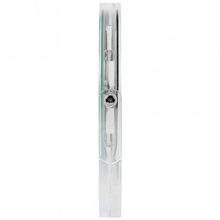 Зеркало настольное BRABIX, круглое, диаметр 17 см, двустороннее, с увеличением, прозрачная рамка, 607424