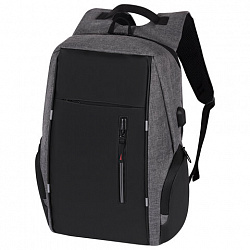 Рюкзак HEIKKI OUTLOOK (ХЕЙКИ) универсальный, отделение для ноутбука, серый, 46x32x16 см, 273890