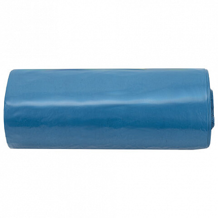 Мешки для мусора LAIMA "ULTRA" 60 л синие, в рулоне 20 шт. прочные, ПВД 25 мкм, 60х70 см, 607687