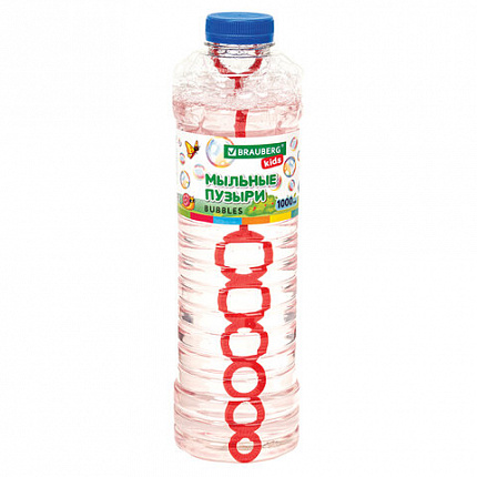 Мыльные пузыри 1000 мл, индивидуальная упаковка, BRAUBERG KIDS, 665455