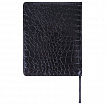 Дневник 1-11 класс 48 л., кожзам (твердая с поролоном), нашивка, BRAUBERG "CROCODILE", черный, 105481