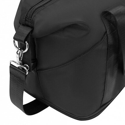 Сумка дорожная HEIKKI EXPAND (ХЕЙКИ), трансформер, багажная лента, черная, 40,5х23х42 см, 273875