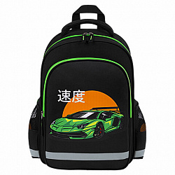 Рюкзак ПИФАГОР SCHOOL, 1 отделение, 3 кармана, "Dive into drive", 38x28х14 см, 272076