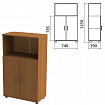 Шкаф полузакрытый "Монолит", 740х390х1250 мм, цвет орех гварнери (КОМПЛЕКТ)