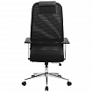 Кресло BRABIX PREMIUM "Ultimate EX-801" хром, плотная двойная сетка Х2, черное, 532917