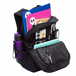 Рюкзак GRIZZLY школьный, анатомическая спинка, 2 отделения, для мальчиков, "BE STRONG", 39х26х19 см, RB-556-1/1