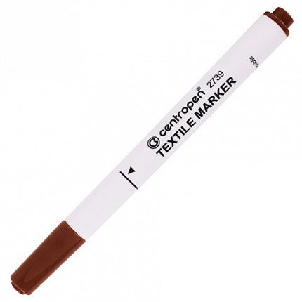 Маркеры для ткани 6 ЦВЕТОВ CENTROPEN "Textile Marker", круглый наконечник, 1,8 мм, 2739/6, 5 2739 0610