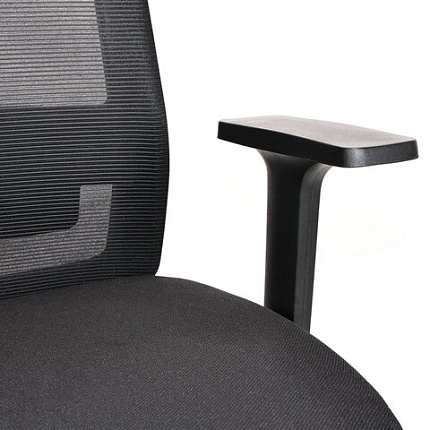 Кресло BRABIX PREMIUM "Agent ER-404", поясничная поддержка, регулируемый подголовник, ткань/сетка, черное, 532970