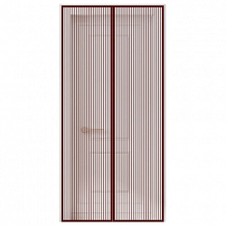 Москитная сетка дверная на магнитах 100х210 см, антимоскитная, коричневая, DASWERK (ДАСВЕРК), 607986