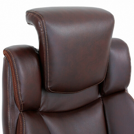 Кресло BRABIX PREMIUM "Phantom EX-553", рециклированная кожа, регулируемый подголовник, коричневое, 532941