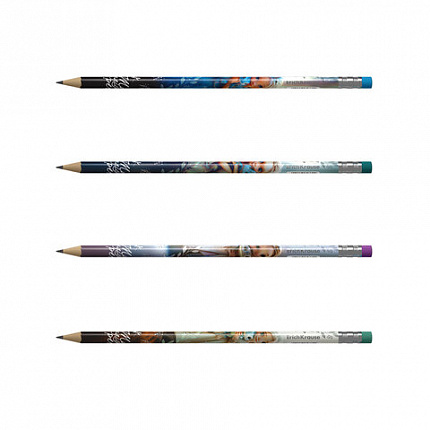 Карандаш чернографитный с ластиком ERICH KRAUSE "Magic Pet", НВ, 62769