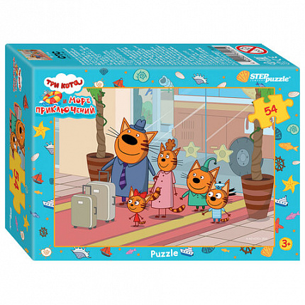 Пазл картонный 54 элемента, ЛИЦЕНЗИОННЫЕ СЮЖЕТЫ, АССОРТИ, 9х6,5,х2,5 см