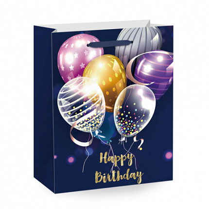 Пакет подарочный (1 штука) 41х19х49см (XXL) "Super Jumbo", ассорти, глиттер, фольга, ЗОЛОТАЯ СКАЗКА, 700829