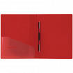 Папка с металлическим скоросшивателем и внутренним карманом BRAUBERG "Contract", красная, до 100 л., 0,7 мм, бизнес-класс, 221783