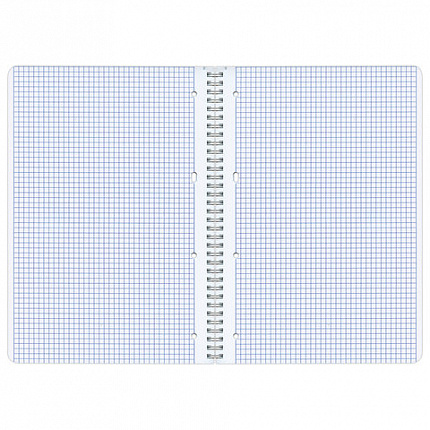 Тетрадь А4, 96 л., ОФИСМАГ, гребень, клетка, обложка картон, ОДНОТОННАЯ, 402794