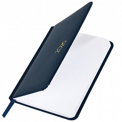 Еженедельник датированный 2026, МАЛЫЙ ФОРМАТ, 95х155 мм, А6, BRAUBERG "Select", балакрон, темно-синий, 117192