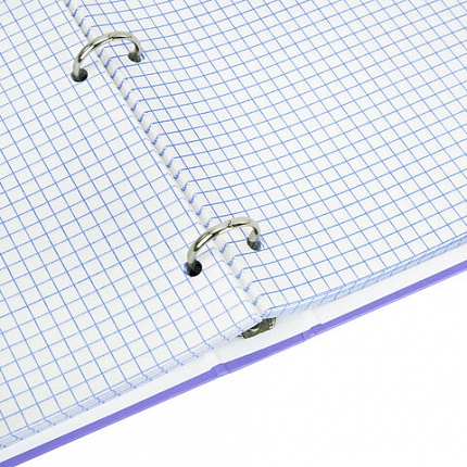 Тетрадь на кольцах БОЛЬШАЯ А4, 215х305 мм, 100 л., твердый картон, клетка, BRAUBERG, "Monocolor", 405409