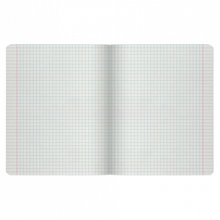 Тетрадь А5 48 л. АЛЬТ скоба, клетка, глянцевый лак, "Газета" (5 видов), 7-48-1146