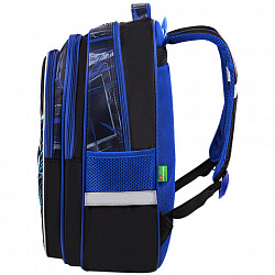 Рюкзак BRAUBERG KIDS FLOSSY, 2 отделения, 3 кармана, "Soccer Club", 3D-панель, 40х28х18 см, 273181