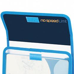 Папка для тетрадей ЮНЛАНДИЯ А5, пластик, 2 отделения, клапан на липучке, "No limit", 273334